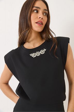 تیشرت مشکی زنانه Straight Bianco Lucci - کد 922760209