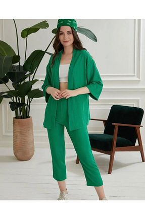 ست بالاتنه و پائین تنه سبز زنانه بافتنی LyLGyM FASSION IS PASSION - کد 921814544