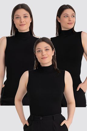 بادی مشکی زنانه یقه ماهیگیر Arma Yıldız - کد 922761852