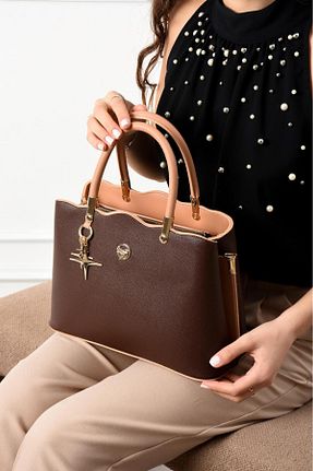 کیف دوشی قهوه ای زنانه پلی استر STYLE BAGS - کد 922760165