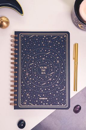 دفتر سرمه ای Sert Matt Notebook - کد 922771709