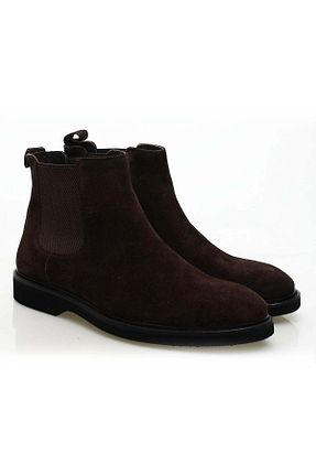کفش کلاسیک قهوه ای مردانه جیر Butik - کد 922767813