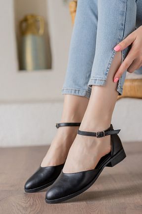 بابت مشکی زنانه چرم مصنوعی DURUNUN BUTİĞİ - کد 705973555