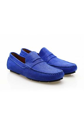 کفش کلاسیک سرمه ای مردانه چرم خالص Butik - کد 922772029