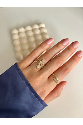 انگشتر استیل (فولاد) سفید زنانه روکش نقره Ressia - کد 922788292