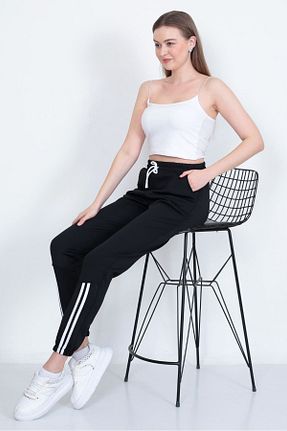 شلوار کرمگن مشکی زنانه پاچه کش دار eccmoda - کد 922788807