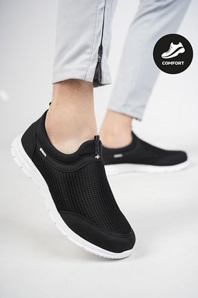 کفش اسنیکر مشکی زنانه پارچه ای Muggo - کد 660433418