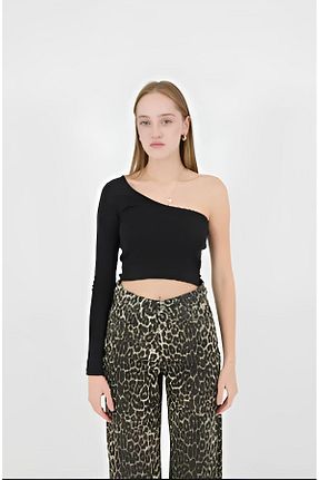 بلوز مشکی زنانه ساده MODA - کد 922811438