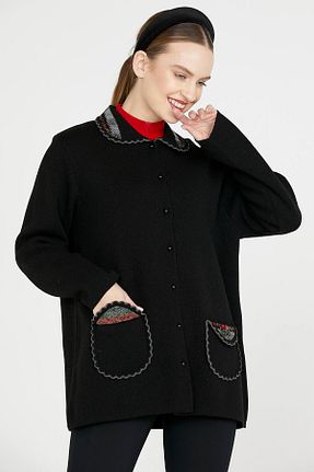 کت مشکی زنانه رگولار Sementa - کد 68382893