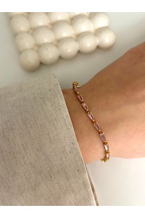 دستبند استیل (فولاد) سفید زنانه روکش نقره Ressia - کد 922811538