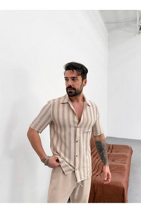 پیراهن آبی مردانه رگولار SCSARVİN - کد 922829763