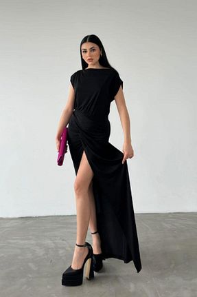 لباس مشکی زنانه مخلوط پلی استر Mossta - کد 922841931