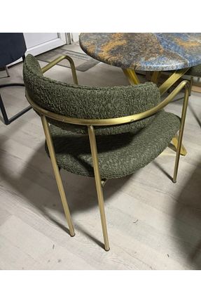 صندلی ناهار خوری قهوه ای فلزی numan metal - کد 771646021