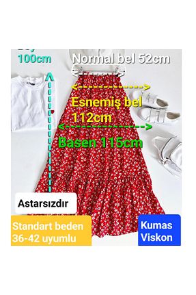 دامن صورتی زنانه ویسکون ENDAMIM - کد 893589922