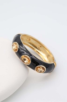 دستبند جواهر مشکی زنانه روکش طلا Nilsu Jewellery Accessory - کد 922873490