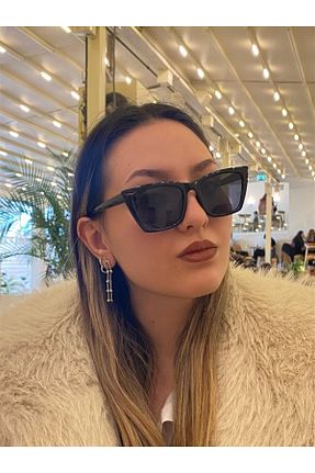 عینک آفتابی مشکی زنانه 50 MONCY BUTİK - کد 922878145