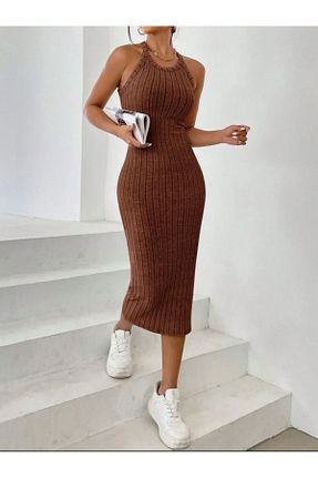 لباس قهوه ای زنانه بافت bemmoda - کد 922896584