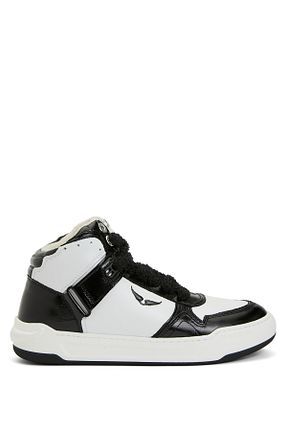کفش اسنیکر مشکی زنانه چرم Zadig Voltaire - کد 923664658
