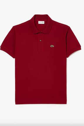 پولوشرت زرشکی مردانه رگولار Lacoste - کد 922897773