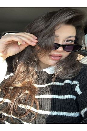عینک آفتابی مشکی زنانه 50 MONCY BUTİK - کد 921968243
