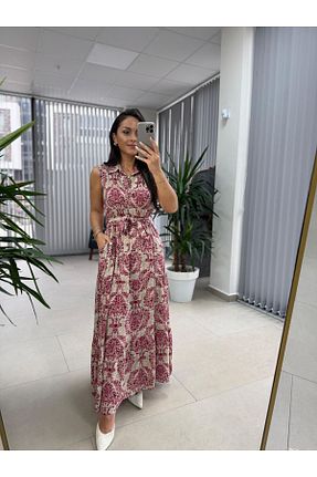 لباس زرشکی زنانه بافتنی caddstore - کد 922945333