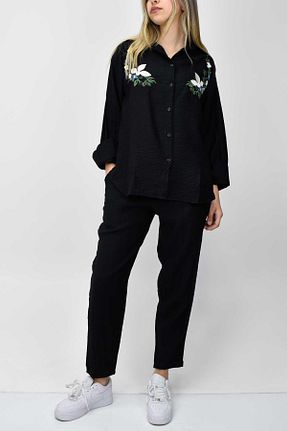ست بالاتنه و پائین تنه مشکی زنانه birizmoda - کد 922967291