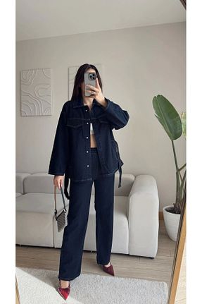 ست بالاتنه و پائین تنه رنگی زنانه جین Zoom Butik - کد 922971277