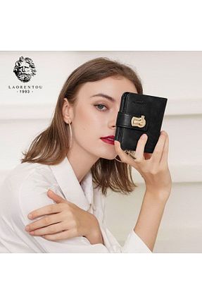 کیف پول مشکی زنانه ابعاد کوچک Laorentou - کد 922985239