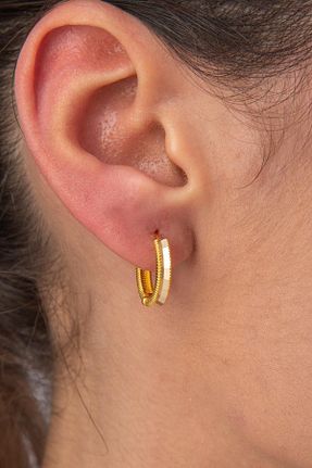 گوشواره طلا زرد زنانه 14 عیار Fiyonk Kuyumculuk - کد 922976929