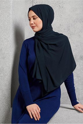 شال سرمه ای زنانه پلی استر Alvina - کد 922968547