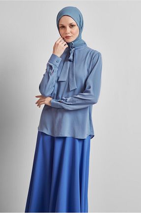 بلوز حجاب آبی زنانه رگولار Alvina - کد 922968957