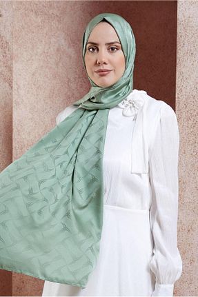 شال سبز زنانه پلی استر Alvina - کد 856845585
