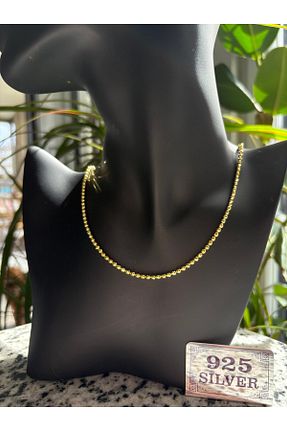 گردنبند نقره طلائی زنانه 925 عیار Florister Silver - کد 922982227