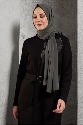 شال طوسی زنانه پلی استر Alvina - کد 922968634