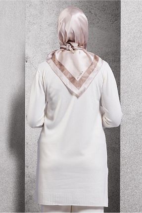 روسری بژ پلی استر Alvina - کد 886652939