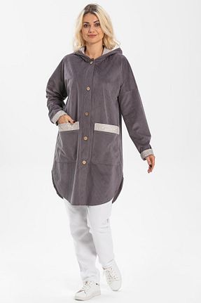 کت طوسی زنانه رگولار Eliş Şile Bezi - کد 65067055