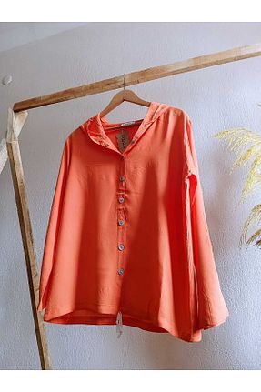 پیراهن نارنجی زنانه رگولار MODA - کد 923007518