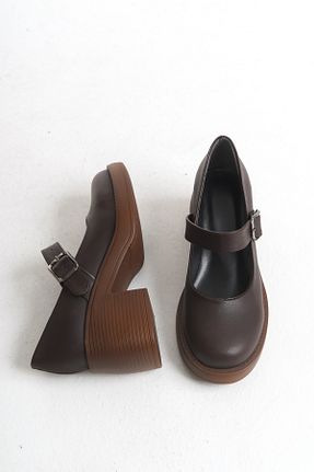 کفش لوفر قهوه ای زنانه چرم مصنوعی Shoesers - کد 923707796