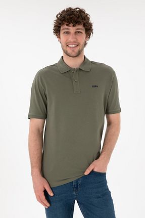 پولوشرت خاکی مردانه پنبه ای U.S. Polo Assn. - کد 923005704
