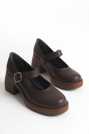 کفش لوفر قهوه ای زنانه چرم مصنوعی Shoesers - کد 923707796