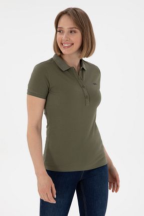 پولوشرت خاکی زنانه پنبه ای U.S. Polo Assn. - کد 923005825