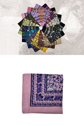 روسری رنگی %100 پنبه ÖZGÜRELLER - کد 923016245