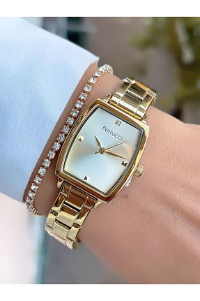 ساعت مچی طلائی زنانه 26-30 میلی متر Ferrucci - کد 860690042
