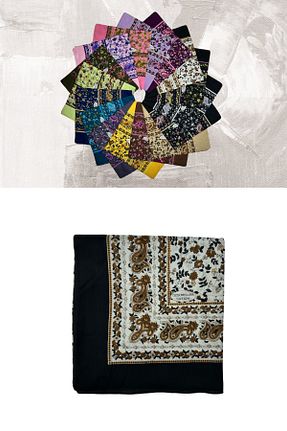 روسری رنگی %100 پنبه ÖZGÜRELLER - کد 923016084