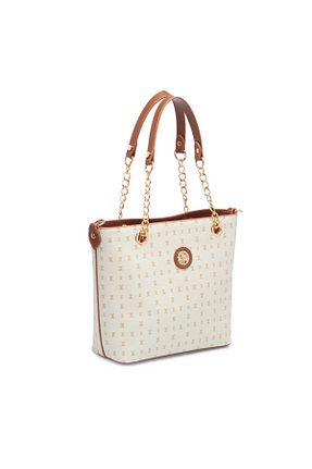کیف دوشی بژ زنانه پارچه ای Tergan - کد 905785962