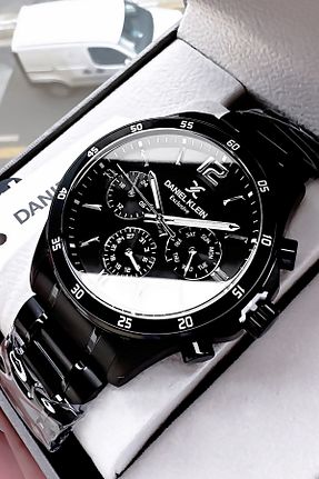 ساعت مچی مشکی مردانه 44 میلی متر Daniel Klein - کد 833166568