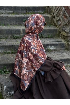 شال مشکی زنانه پنبه ای Qalortex Scarf - کد 923209224