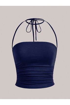 بلوز سرمه ای زنانه ساده WEEST MODA - کد 923179822