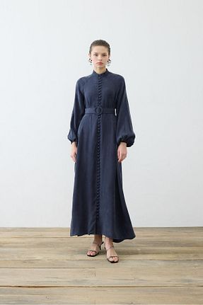 لباس سرمه ای زنانه تریکو TERZİ DÜKKANI - کد 904442410