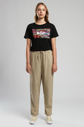 شلوار بژ زنانه بافتنی Lee Cooper - کد 923243434